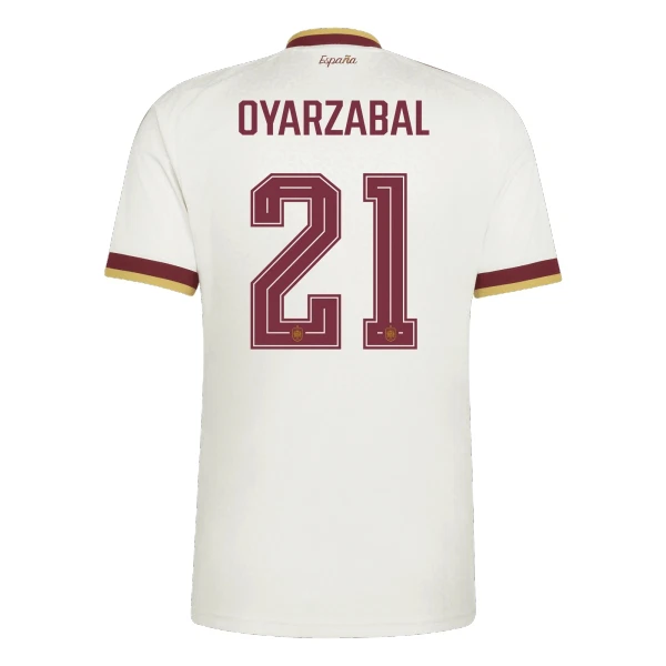Maillot Espagne Oyarzabal 21 Homme Extérieur Coupe du Monde 2026