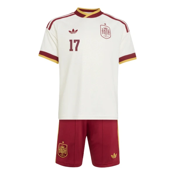 Maillot Espagne Williams JR 17 Enfant Extérieur Coupe du Monde 2026