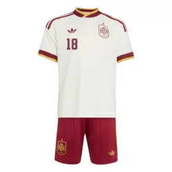 Maillot Espagne Zubimendi 18 Enfant Extérieur Coupe du Monde 2026
