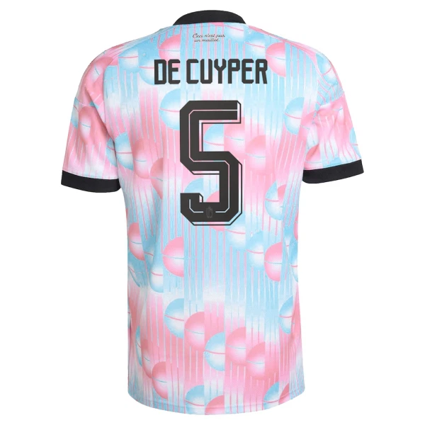 Maillot Belgique De Cuyper 5 Enfant Extérieur Coupe du Monde 2026