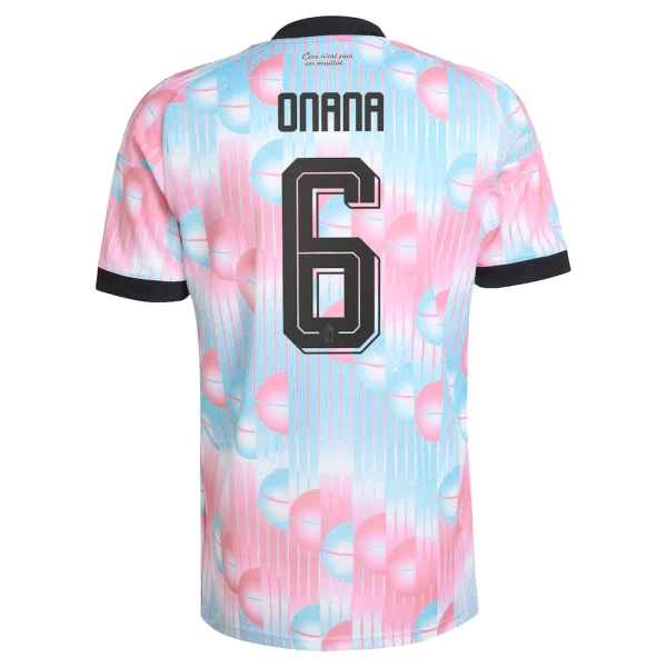 Maillot Belgique Onana 6 Homme Extérieur Coupe du Monde 2026