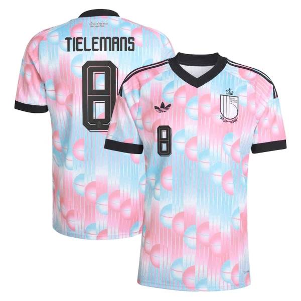 Maillot Belgique Tielemans 8 Homme Extérieur Coupe du Monde 2026