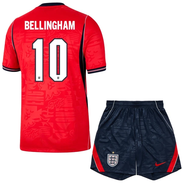 Maillot Angleterre Bellingham 10 Enfant Extérieur Coupe du Monde 2026