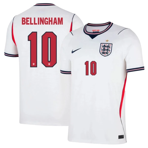 Maillot Angleterre Bellingham 10 Homme Domicile Coupe du Monde 2026