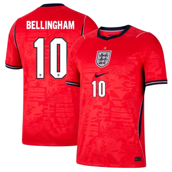 Maillot Angleterre Bellingham 10 Homme Extérieur Coupe du Monde 2026