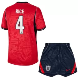 Maillot Angleterre Rice 4 Enfant Extérieur Coupe du Monde 2026