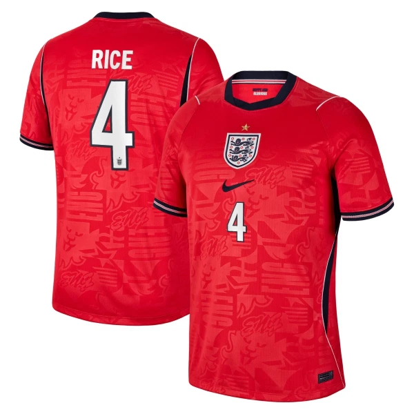 Maillot Angleterre Rice 4 Homme Extérieur Coupe du Monde 2026