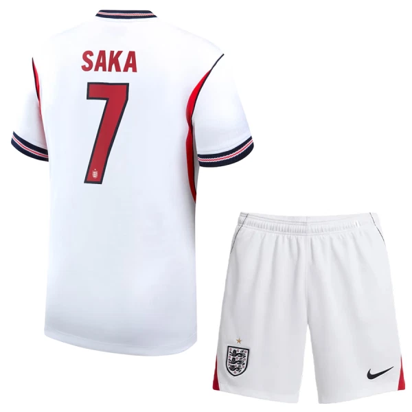 Maillot Angleterre Saka 7 Enfant Domicile Coupe du Monde 2026