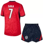 Maillot Angleterre Saka 7 Enfant Extérieur Coupe du Monde 2026