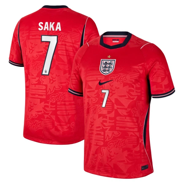 Maillot Angleterre Saka 7 Homme Extérieur Coupe du Monde 2026