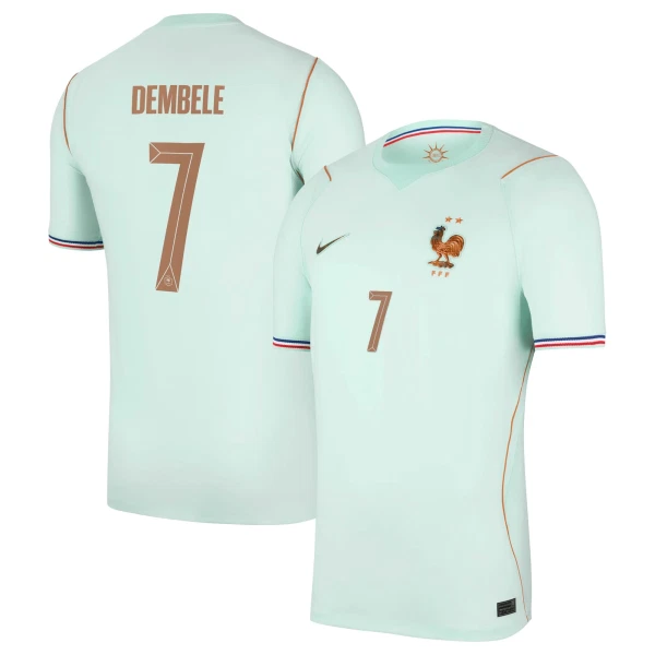 Maillot France O. Dembele 7 Homme Extérieur Coupe du Monde 2026