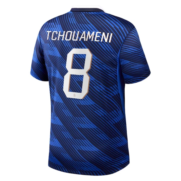 Maillot France Tchouameni 8 Enfant Domicile Coupe du Monde 2026