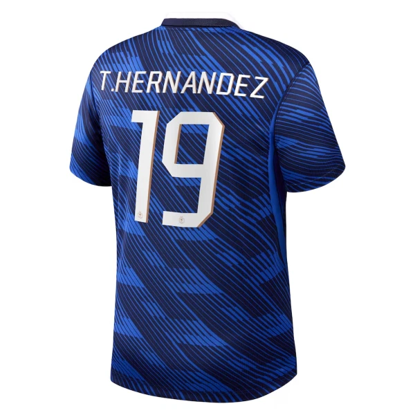 Maillot France Theo Hernandez 19 Homme Domicile Coupe du Monde 2026