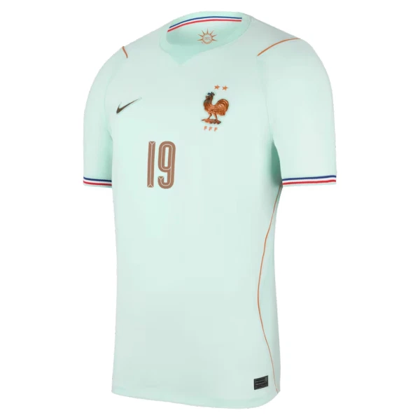 Maillot France Theo Hernandez 19 Homme Extérieur Coupe du Monde 2026