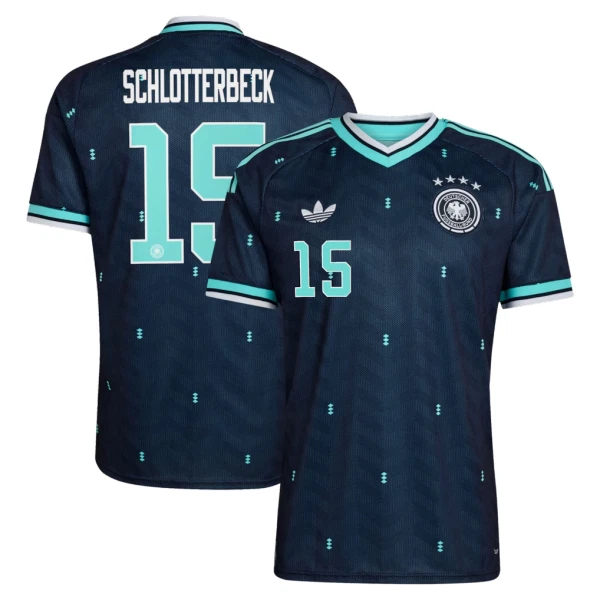 Maillot Allemagne N. Schlotterbeck 15 Homme Extérieur Coupe du Monde 2026