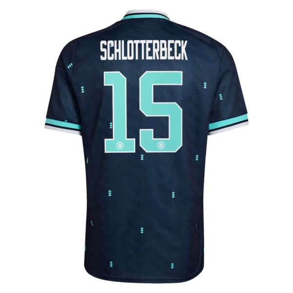 Maillot Allemagne N. Schlotterbeck 15 Homme Extérieur Coupe du Monde 2026