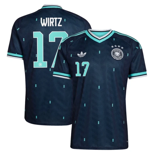 Maillot Allemagne Wirtz 17 Homme Extérieur Coupe du Monde 2026