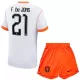 Maillot Pays-Bas Frenkie de Jong 21 Enfant Extérieur Coupe du Monde 2026