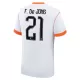 Maillot Pays-Bas Frenkie de Jong 21 Enfant Extérieur Coupe du Monde 2026