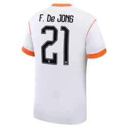Maillot Pays-Bas Frenkie de Jong 21 Homme Extérieur Coupe du Monde 2026