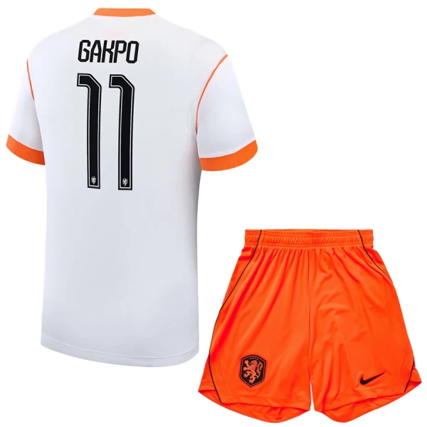 Maillot Pays-Bas Gakpo 11 Enfant Extérieur Coupe du Monde 2026
