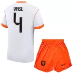 Maillot Pays-Bas Virgil 4 Enfant Extérieur Coupe du Monde 2026