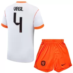 Maillot Pays-Bas Virgil 4 Enfant Extérieur Coupe du Monde 2026