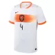Maillot Pays-Bas Virgil 4 Enfant Extérieur Coupe du Monde 2026