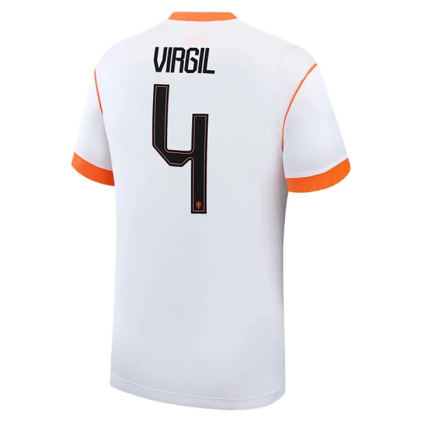 Maillot Pays-Bas Virgil 4 Enfant Extérieur Coupe du Monde 2026