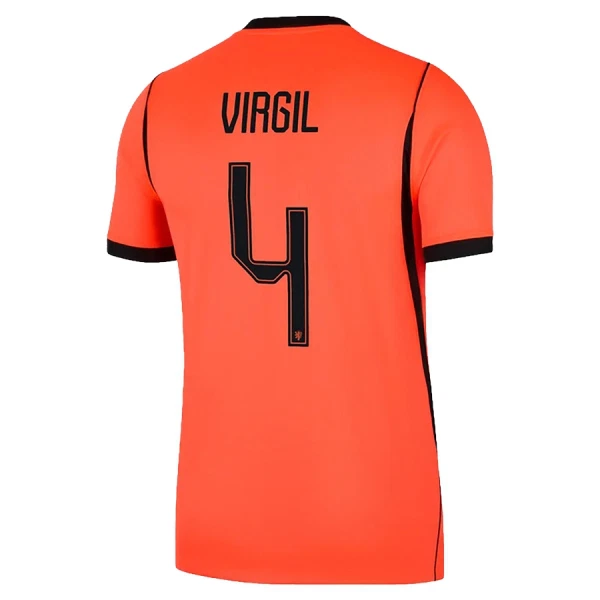 Maillot Pays-Bas Virgil 4 Homme Domicile Coupe du Monde 2026