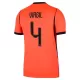 Maillot Pays-Bas Virgil 4 Homme Domicile Coupe du Monde 2026