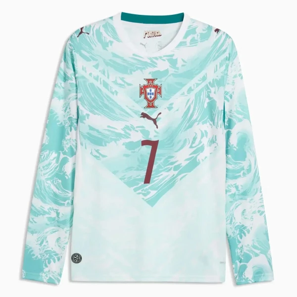 Maillot Manches Longues Portugal Ronaldo 7 Homme Extérieur Coupe du Monde 2026