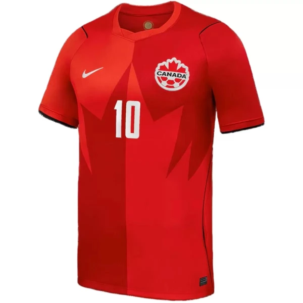 Maillot Canada J. David 10 Homme Domicile Coupe du Monde 2026