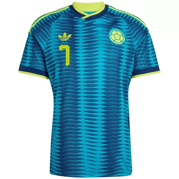 Maillot Colombie Luis Diaz 7 Homme Extérieur Coupe du Monde 2026