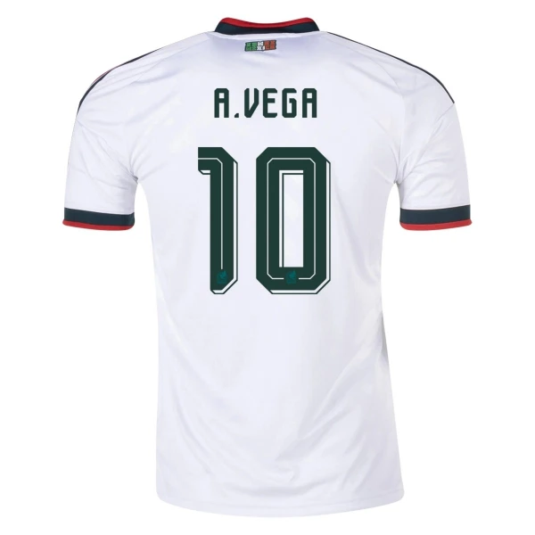 Maillot Mexique A. Vega 10 Homme Extérieur Coupe du Monde 2026