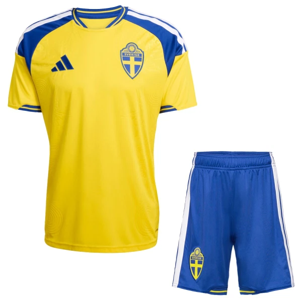 Maillot Suède Enfant Domicile Coupe du Monde 2026