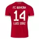 Maillot FC Bayern Munich Luis Diaz 14 Enfant Domicile 2026-27