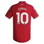 Maillot Manchester United Cunha 10 Homme Domicile 2026-27