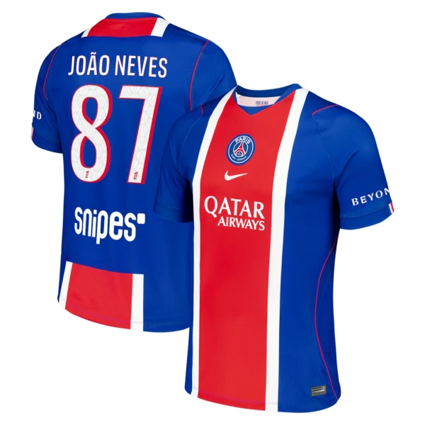 Maillot Paris Saint-Germain Joao Neves 87 Homme Domicile 2026-27