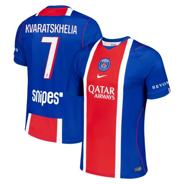 Maillot Paris Saint-Germain Kvaratskhelia 7 Homme Domicile 2026-27