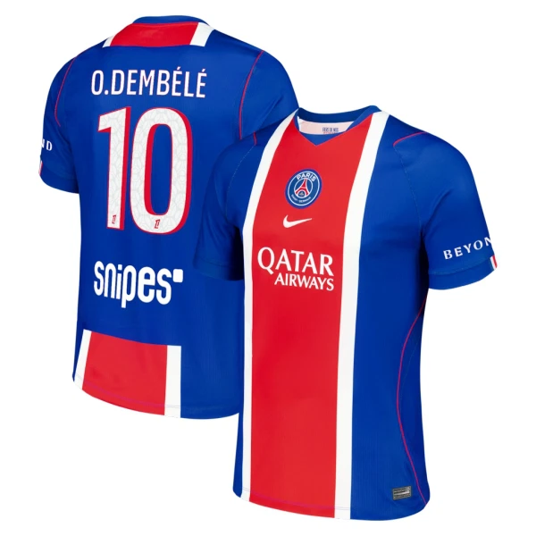 Maillot Paris Saint-Germain O. Dembele 10 Homme Domicile 2026-27