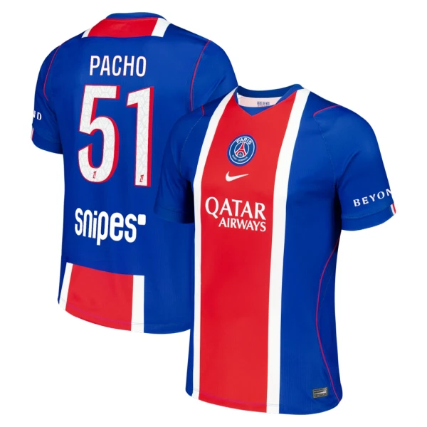 Maillot Paris Saint-Germain Pacho 51 Homme Domicile 2026-27
