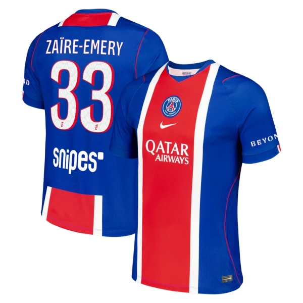 Maillot Paris Saint-Germain Zaire Emery 33 Homme Domicile 2026-27