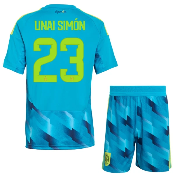 Maillot Gardien Espagne Unai Simon 23 Enfant Coupe du Monde 2026