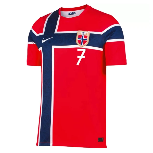 Maillot Norvège Sorloth 7 Homme Domicile Coupe du Monde 2026