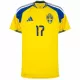 Maillot Suède Gyokeres 17 Homme Domicile Coupe du Monde 2026