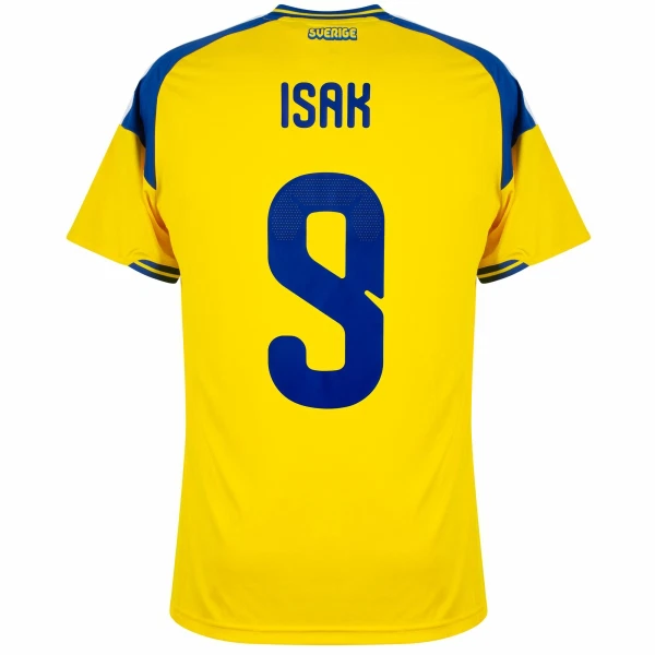 Maillot Suède Isak 9 Homme Domicile Coupe du Monde 2026