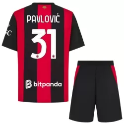 Maillot AC Milan Pavlovic 31 Enfant Domicile 2026-27