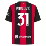 Maillot AC Milan Pavlovic 31 Homme Domicile 2026-27