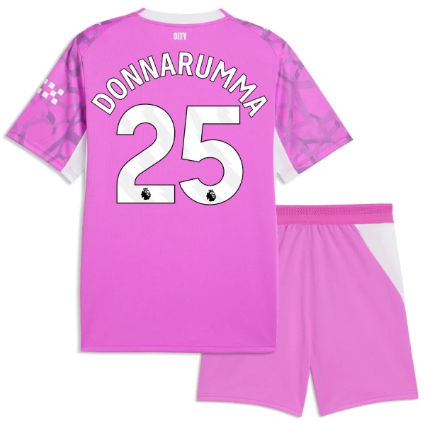 Maillot Gardien Manchester City Donnarumma 25 Enfant Extérieur 2026-27 Rose